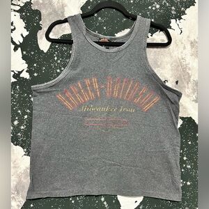 Harley Davidson Grey Tank Top Shirt
